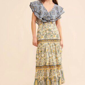 Forever That Girl Paisley Ruffled Maxi Dress